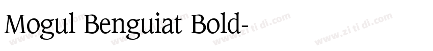 Mogul Benguiat Bold字体转换